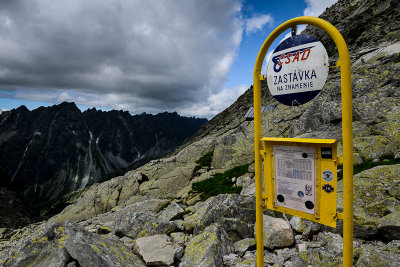 Timetable-style hiking route planner near Under Rysy Hut 2250m, Tatra NP