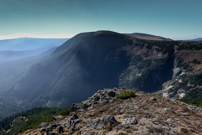 Studnicni Hora 1554m from Sniezka 1602m, Karkonosze NP