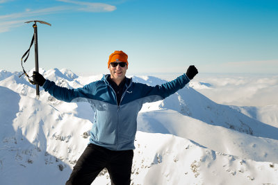 Myself on the summit of Starorobocianski Wierch 2176m, Tatra NP