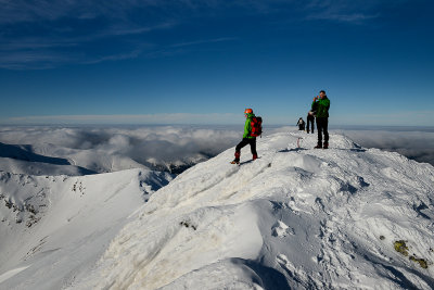On the summit of Starorobocianski Wierch 2176m, Tatra NP