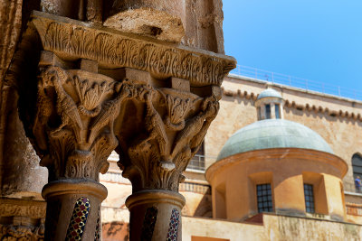 The Benedictine cloister courtyard, Monreale