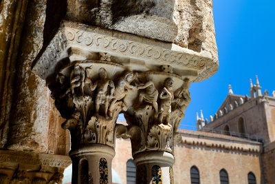 The Benedictine cloister courtyard, Monreale