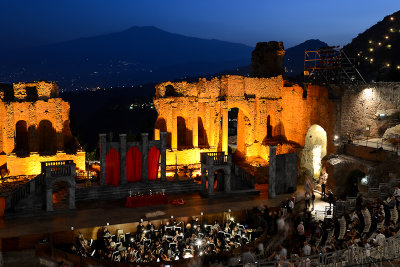 Greek Theatre with Etna 3340m behind, Taormina