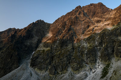 Gerlach massif 2655m seen from Velická Valley, Tatra NP