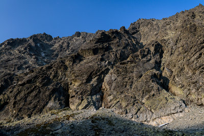 Gerlach massif 2655m seen from Velická Valley, Tatra NP