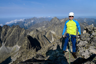 Myself on the summit of Zadný Gerlach 2616m, Tatra NP