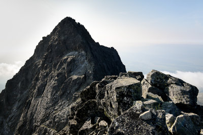 Looking towards Gerlach Peak 2655m from Zadný Gerlach 2616m (Martin's climbing route), Tatra NP