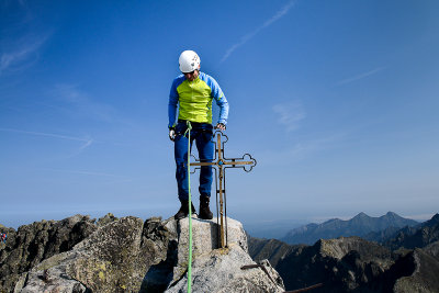 Myself on the summit of Gerlach Peak 2655m, Tatra NP