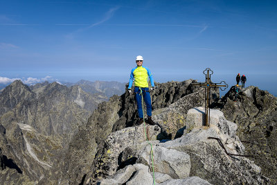 Myself on the summit of Gerlach Peak 2655m, Tatra NP
