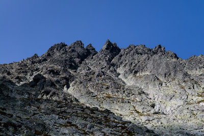 Gerlach massif 2655m close up from the descend to Velická Valley, Tatra NP