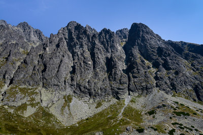 Velické Granáty 2245m seen from Velická Valley, Tatra NP