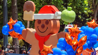 Auckland Christmas Parade Gingerbread Man