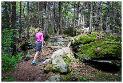 Hiking to the second Twin summit