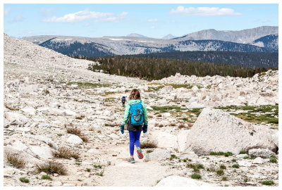 Norah on the trail