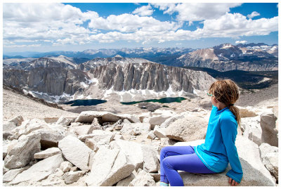 Norah admiring the views