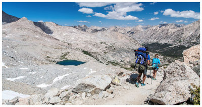 Descending Forester Pass