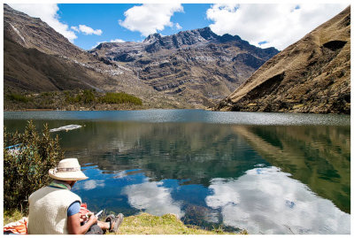 Cesar at Laguna Huecrucocha