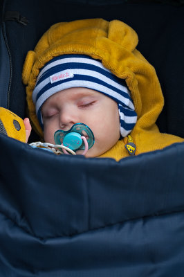 Sleeping In The Stroller