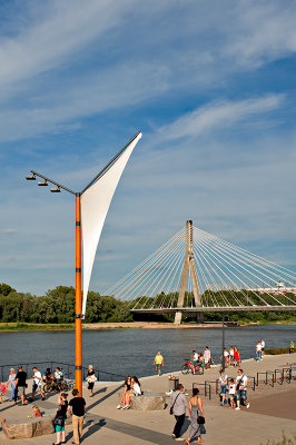 Boulevard At Vistula River
