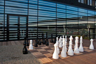 Chess Game On The Roof