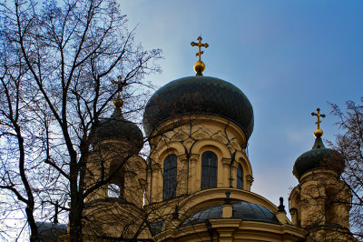 Domes Of Orthodox Church 