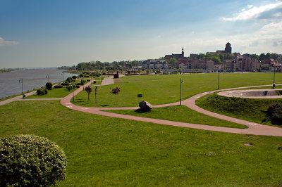 Distant View Of A Town 