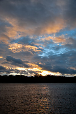 Sunset Through The Clouds