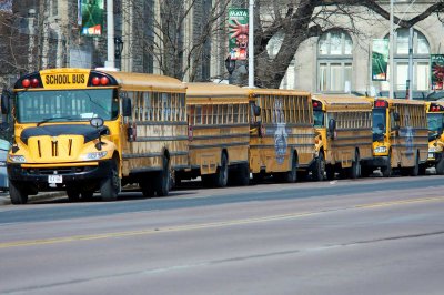 School buses @f5.6 200mm NEX5