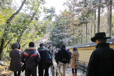 at the exit of Kinkaku-ji