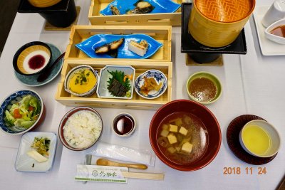 Dinner at Ryokan in Unazuki
