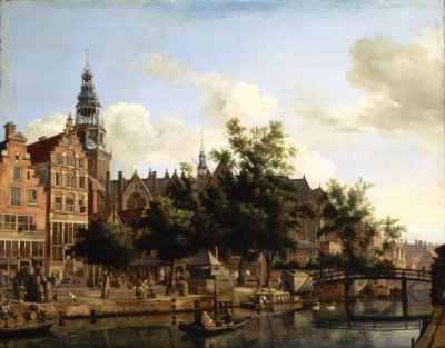 Amsterdam, Oude Kerk met Bierkaai [michael van Unen].jpg