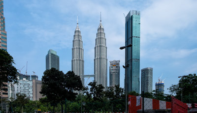 First view of the Petronas towers