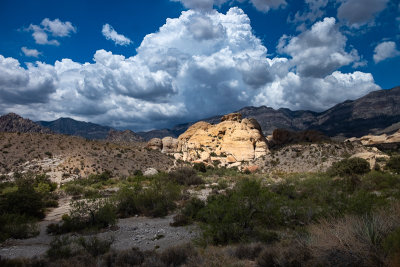 Clouds and spot light