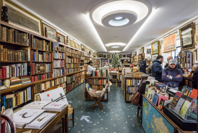 Inside an Old Book Store 
