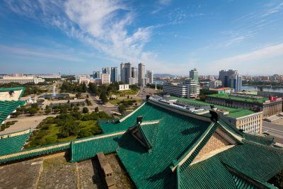 PYONGYANG SEEN FROM GRAND PEOPLE'S STUDY HOUSE