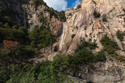 Waterfall at the Peak of Mount Kumgang 