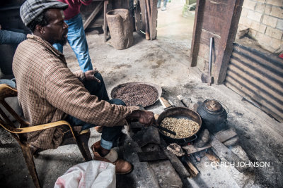 fire roasting beans