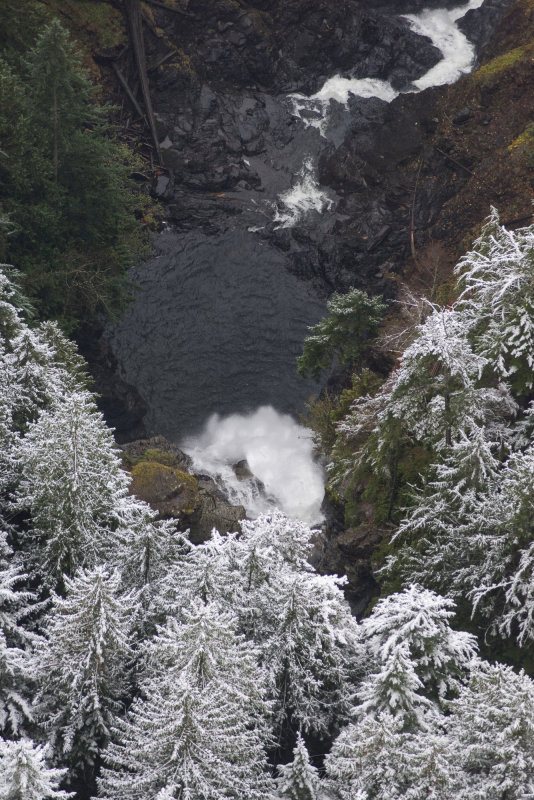 Wallace Falls, Looking down over the falls