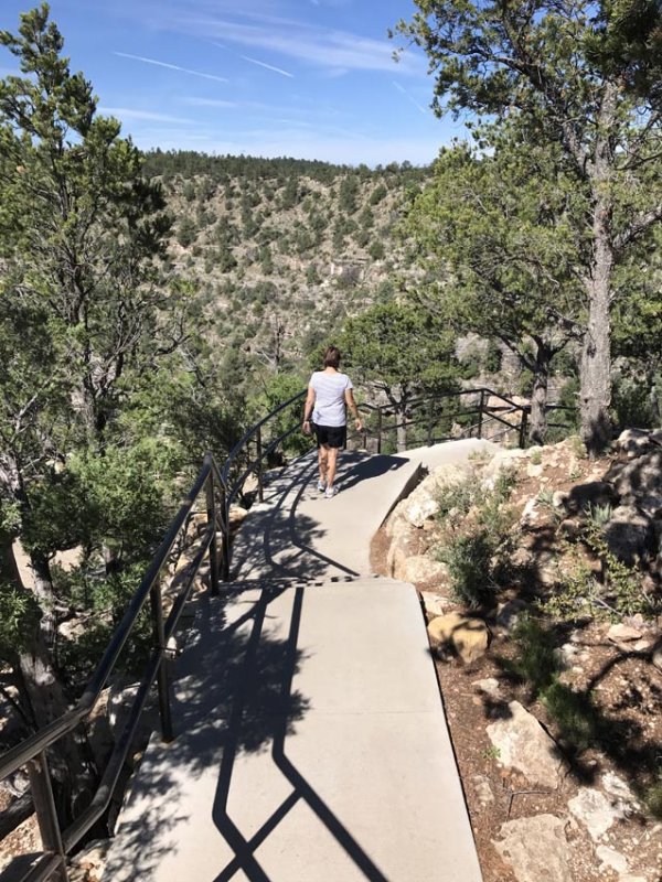 On the 1.5 Mile Trail that Decends 294 Steps