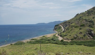 Coastal Road between Efthalou and Skala Sikimineas