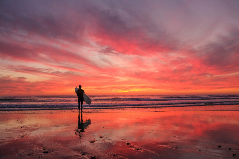 A Surfer Sunset II