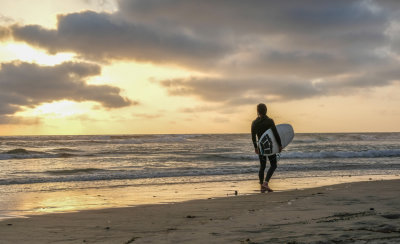 A Surfer Sunset
