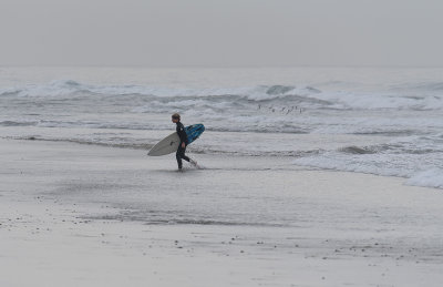 Surfer on a Gray Day