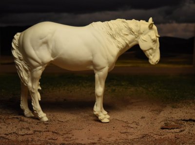  resin stock horse mustang Sencillo by Jennifer Irwin Scott