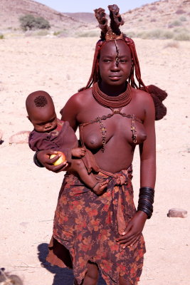 Himba Woman and Infant