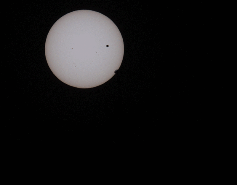 Venus transit during sunset - South Mountain (AZ) - 6 minutes