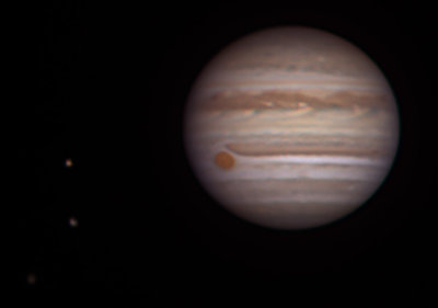 Jupiter With Io, Ganymede, Callisto: 6/8/18