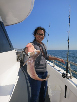 Sacha caught the biggest hake