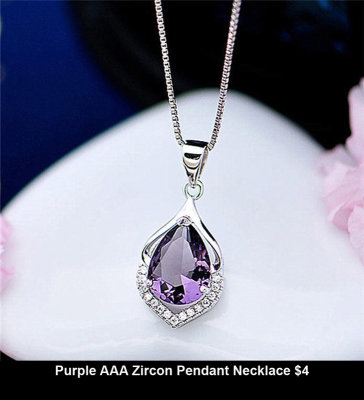 Purple AAA Zircon Pendant Necklace $4.jpg