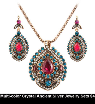 Multi-color Crystal Ancient Silver Jewelry Sets $4.jpg